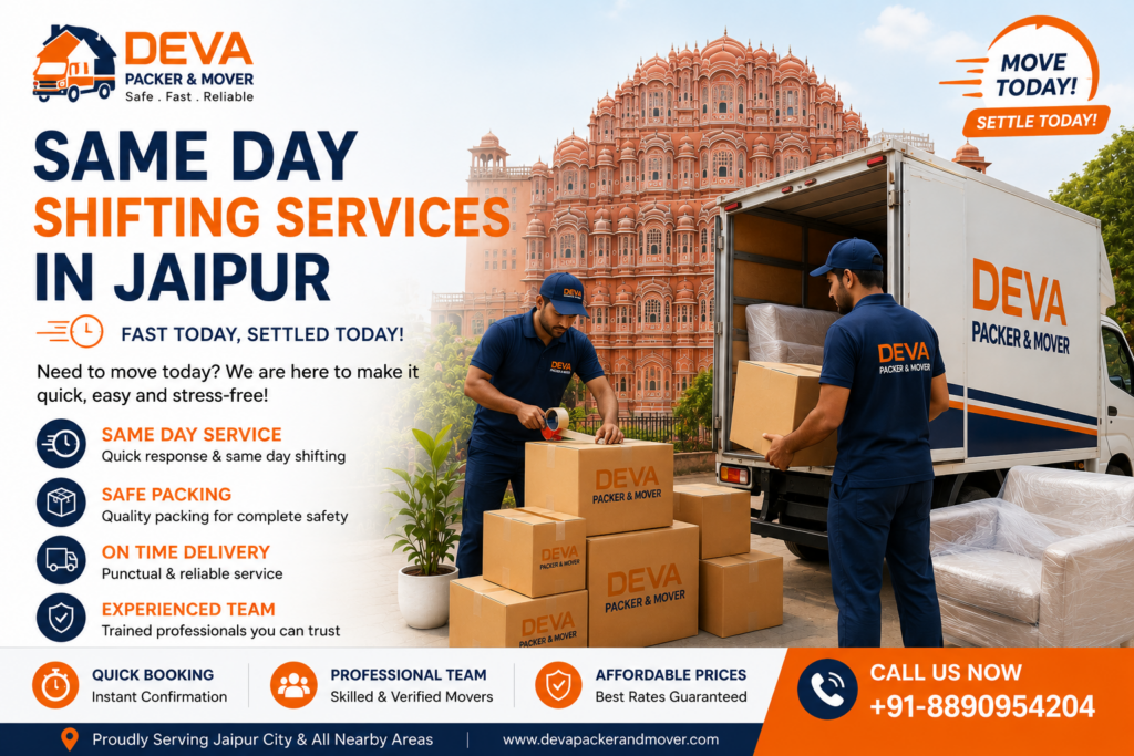 Same day Shifting Services